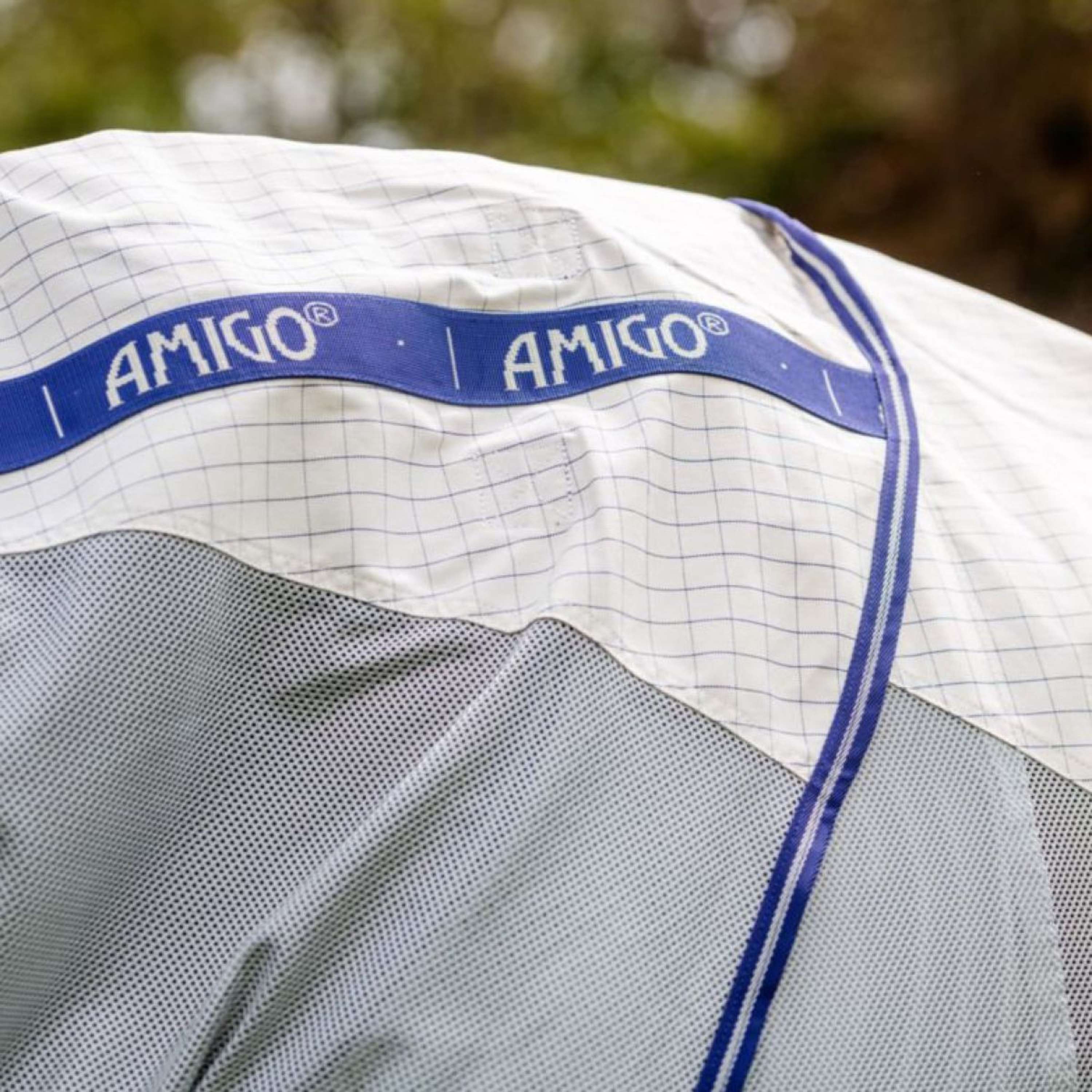 Amigo Fly Rug Airflow Navy Check/Atlantic Blue