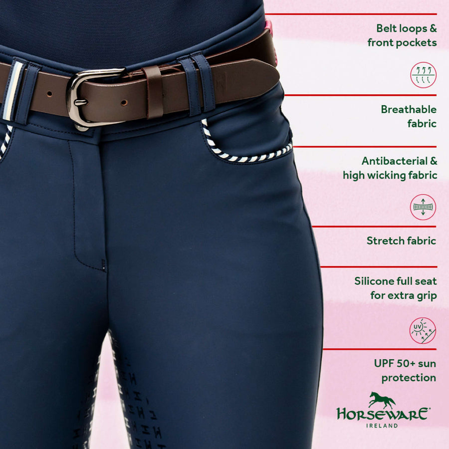 Horseware Breeches Newmarket High Rise Full Seat Navy