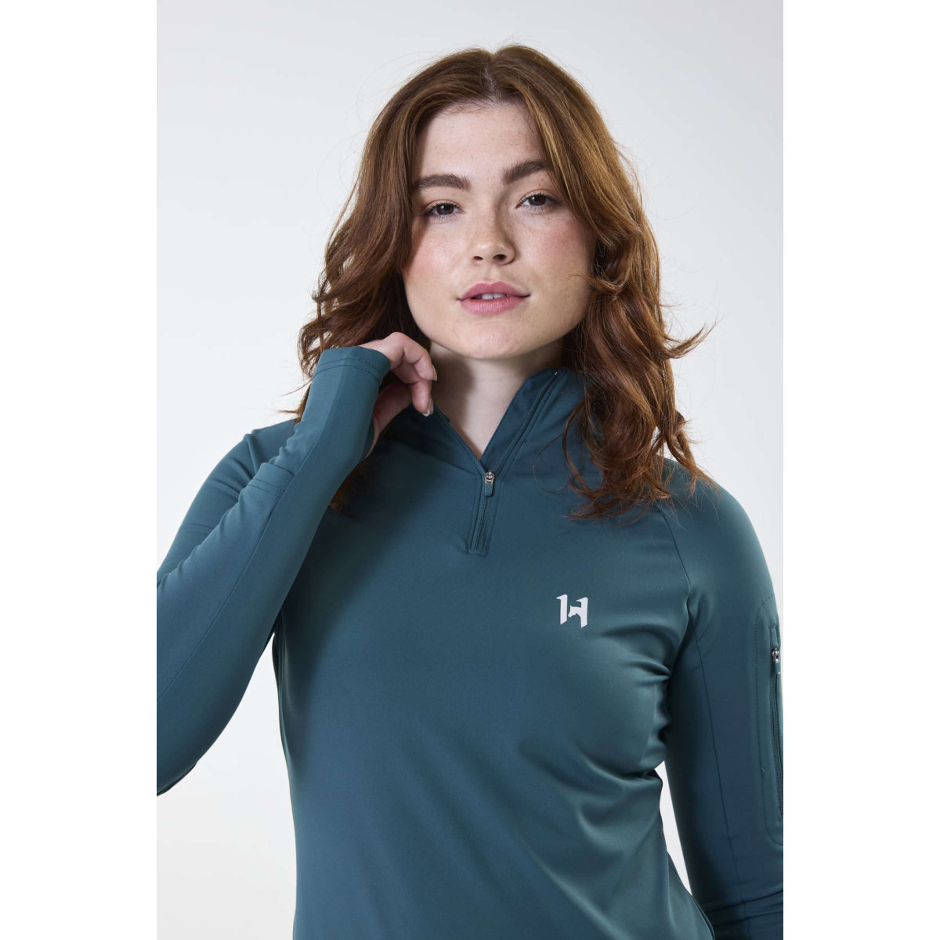 Horseware Shirt Strive Winter Zip Dynasty Green