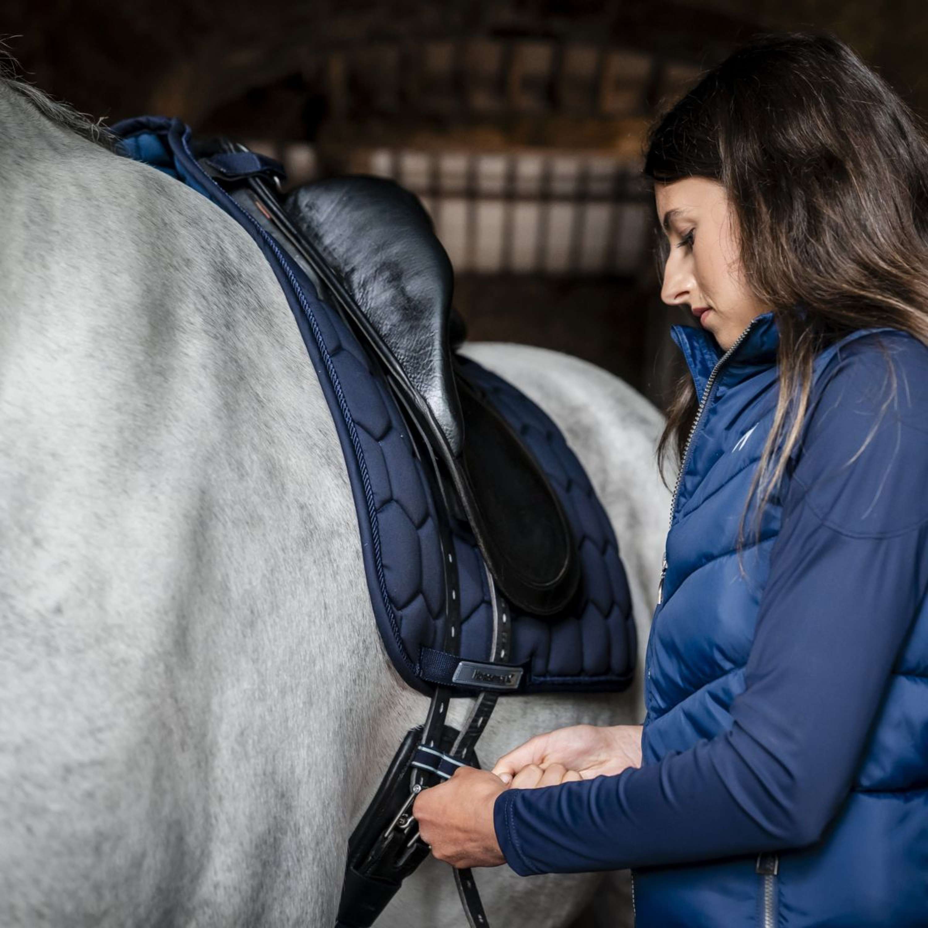 Horseware Saddlepad Ionic Dressage Navy