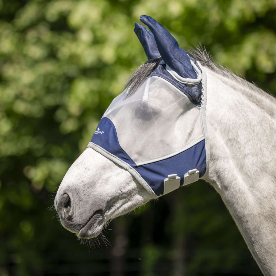 Horseware Fly Mask Shield Navy/Silver