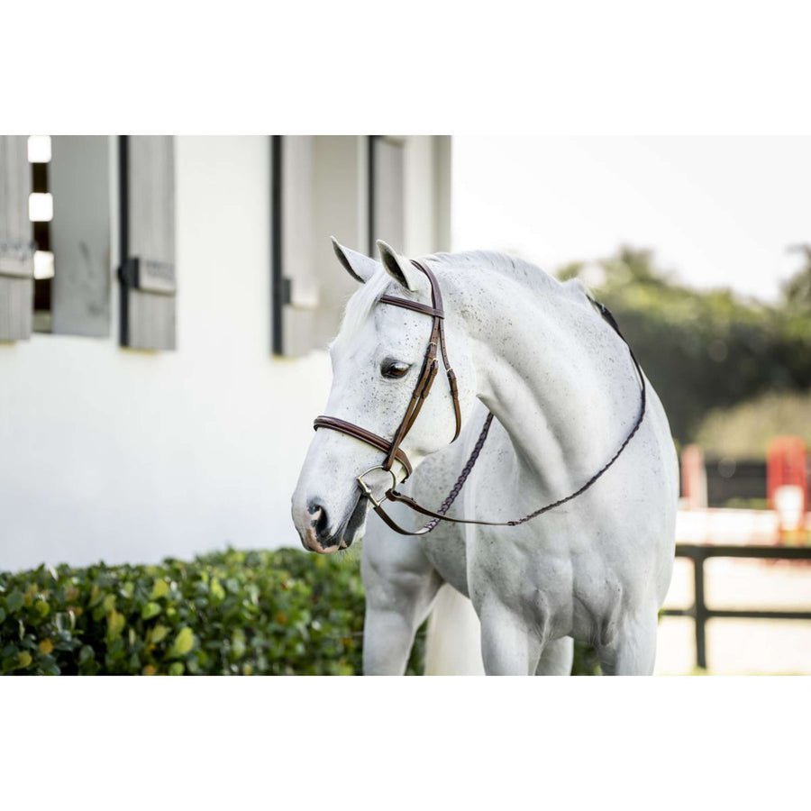 Horseware Bridle Pony Hunter Cavesson with Reins Dark Tan