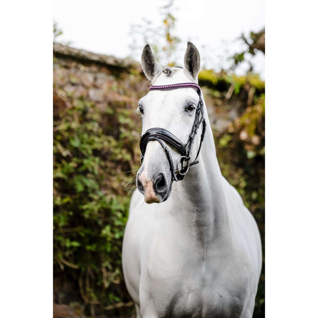 Horseware Bridle Pony Diamante Flash Black/Pink