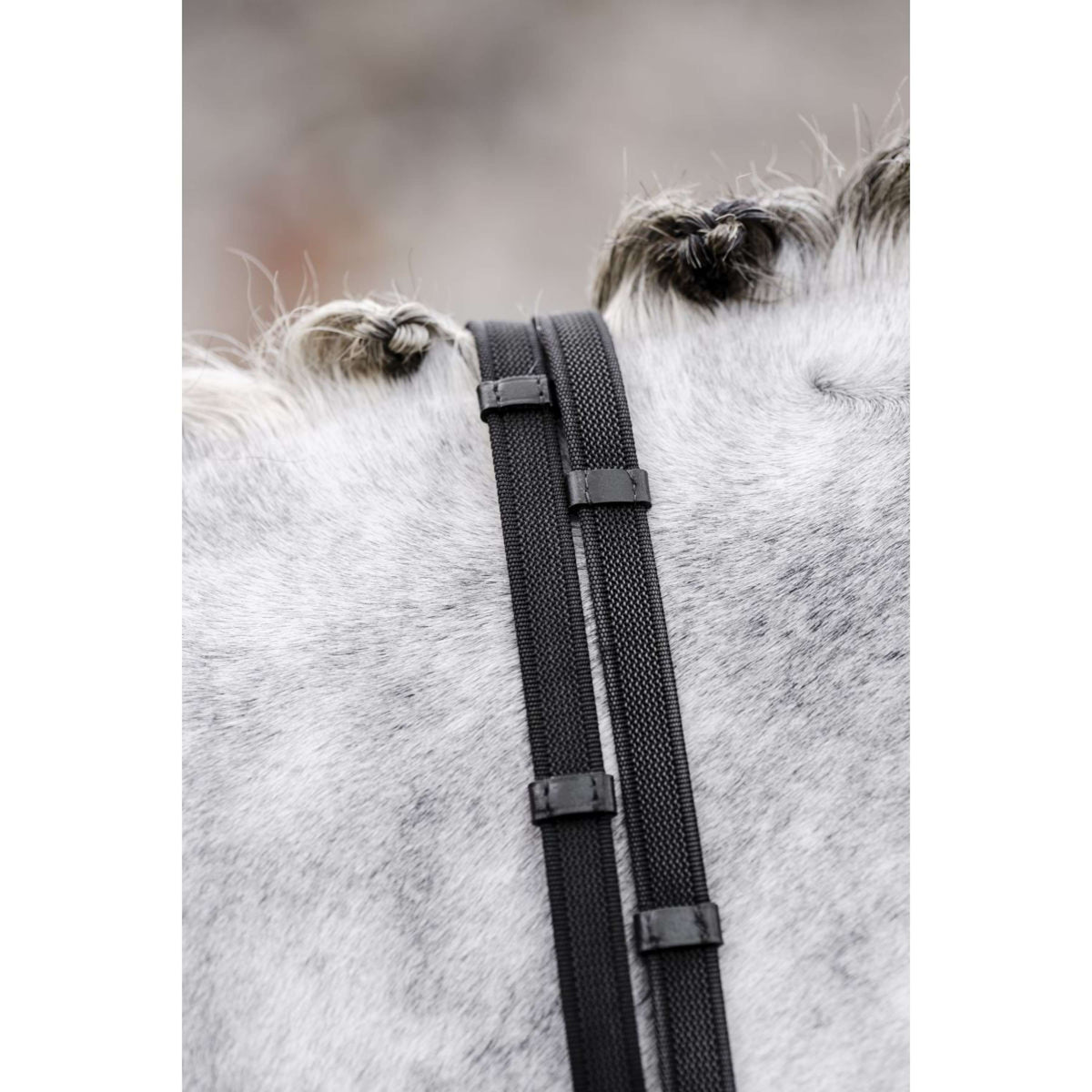 Horseware Reins Rubber Grip Continental Black