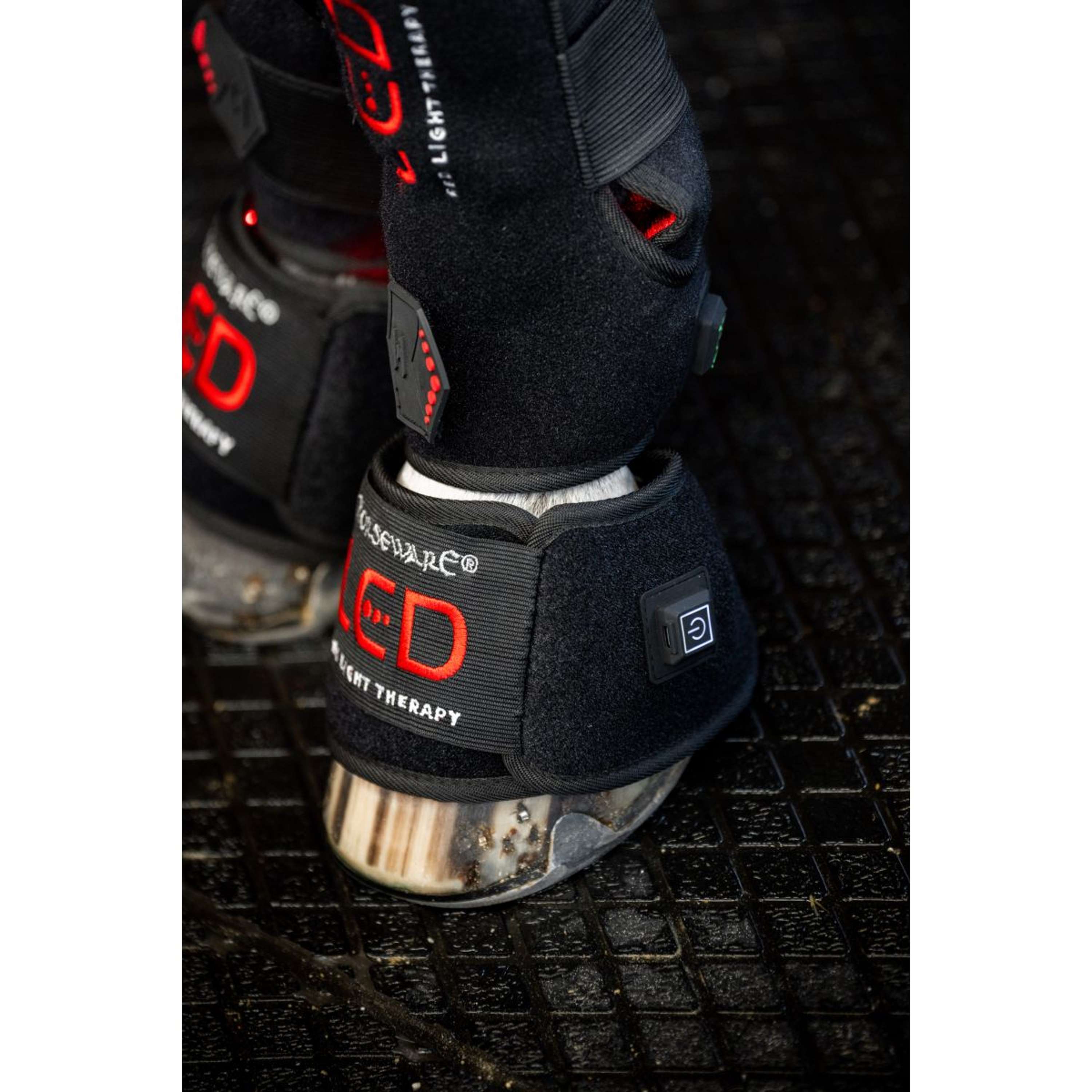 Horseware Mini Wraps LED Red Light Therapy Quad Black/Black