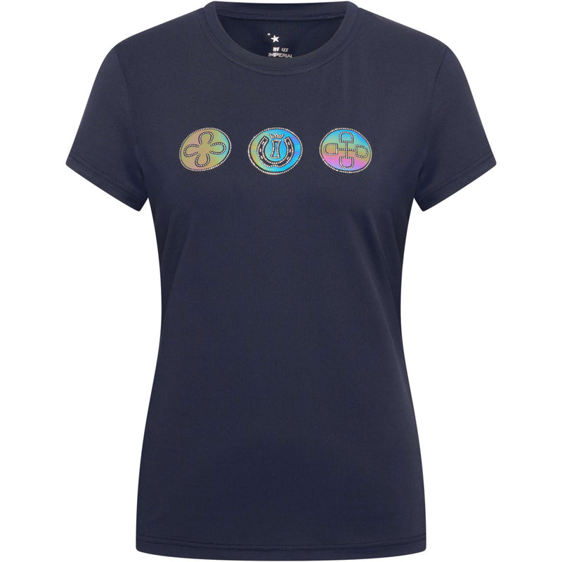 Imperial Riding T-Shirt IRHHolographics Navy