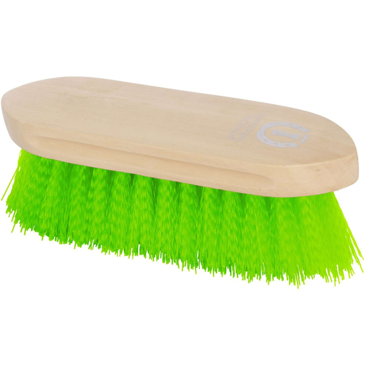 Imperial Riding Brush Hard Wooden Back Neon-Green