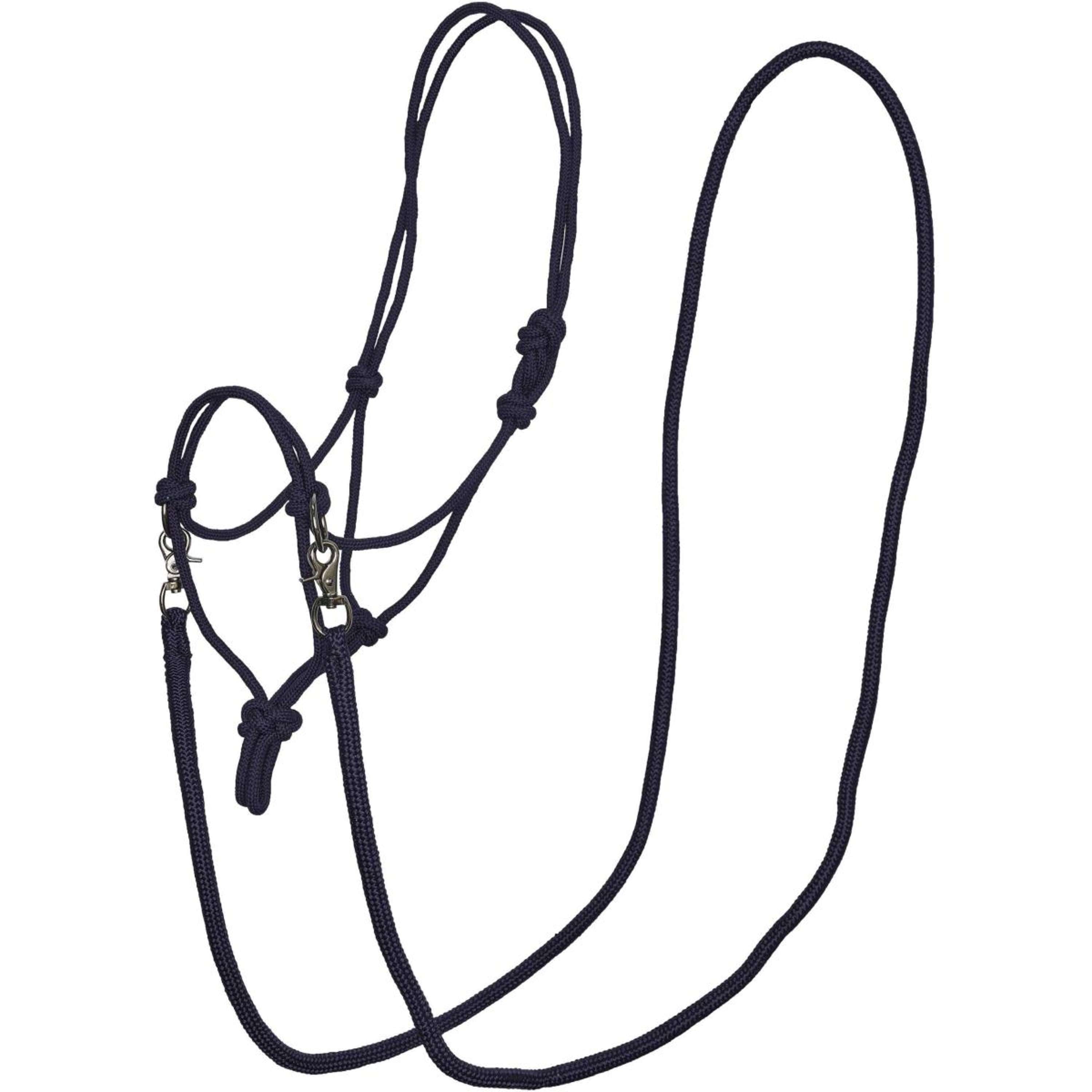 Imperial Riding Rope Halter IRHFree Ride with Reins Navy