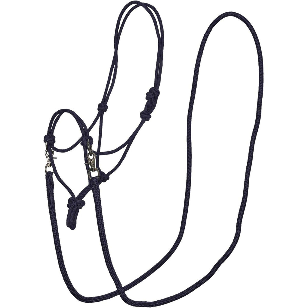 Imperial Riding Bitless Bridle Free Ride Rope with Reins Navy