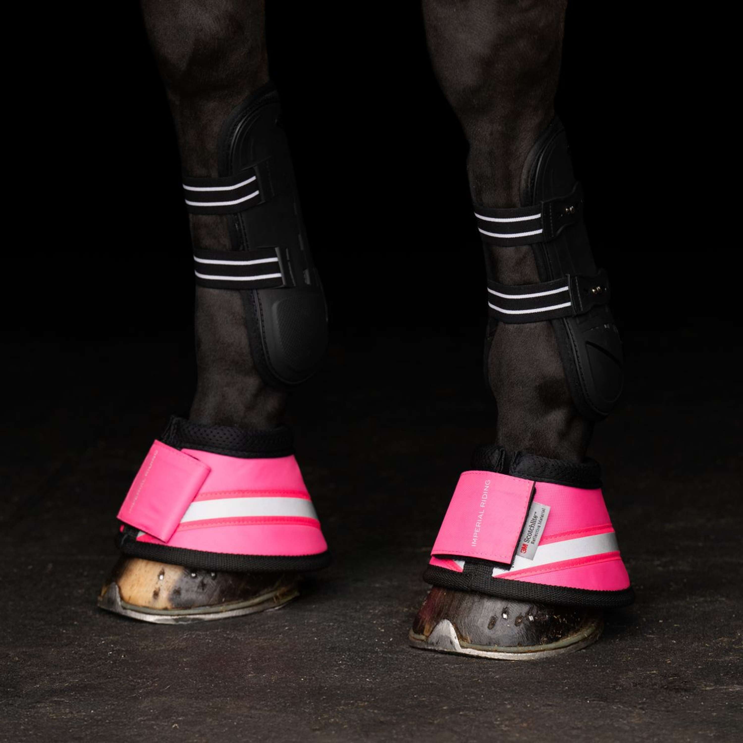 Imperial Riding Bell Boots IRHReflective Pink