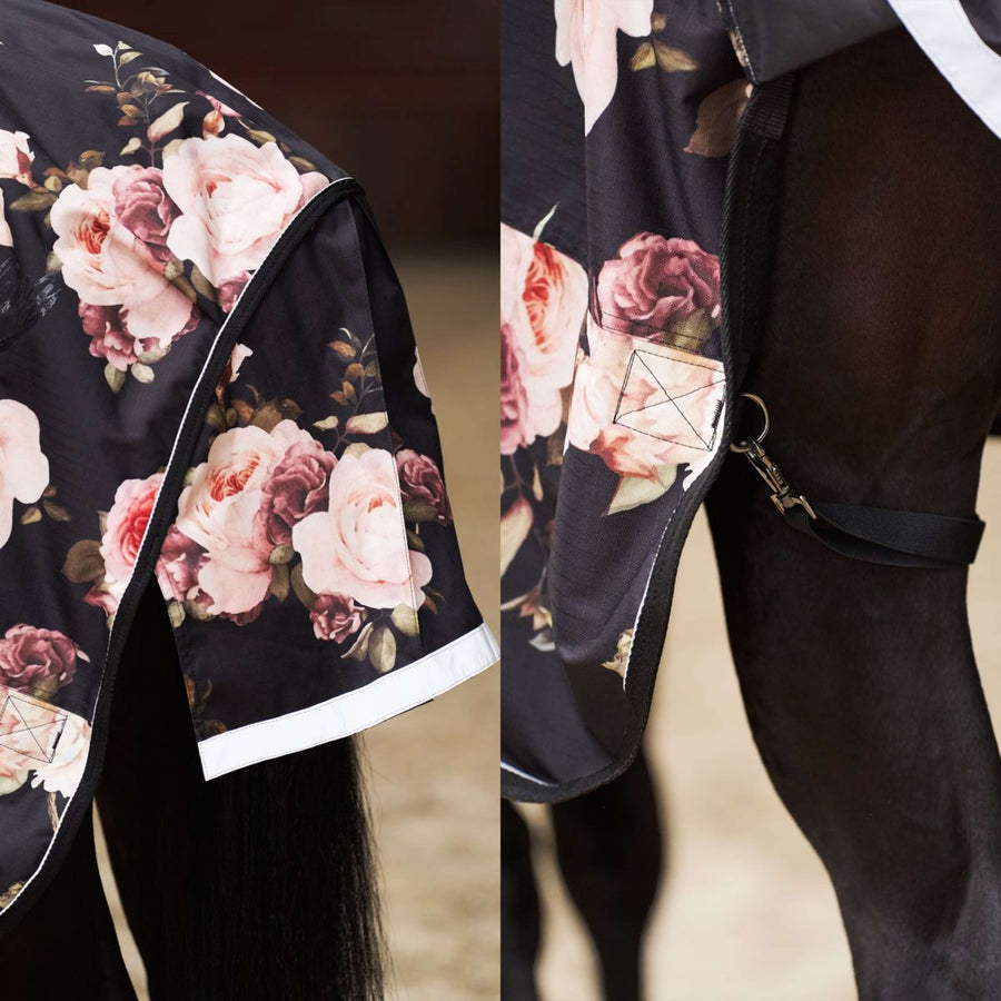 Imperial Riding Outdoor Rug IRHSuper-Dry 100gr Flower Print
