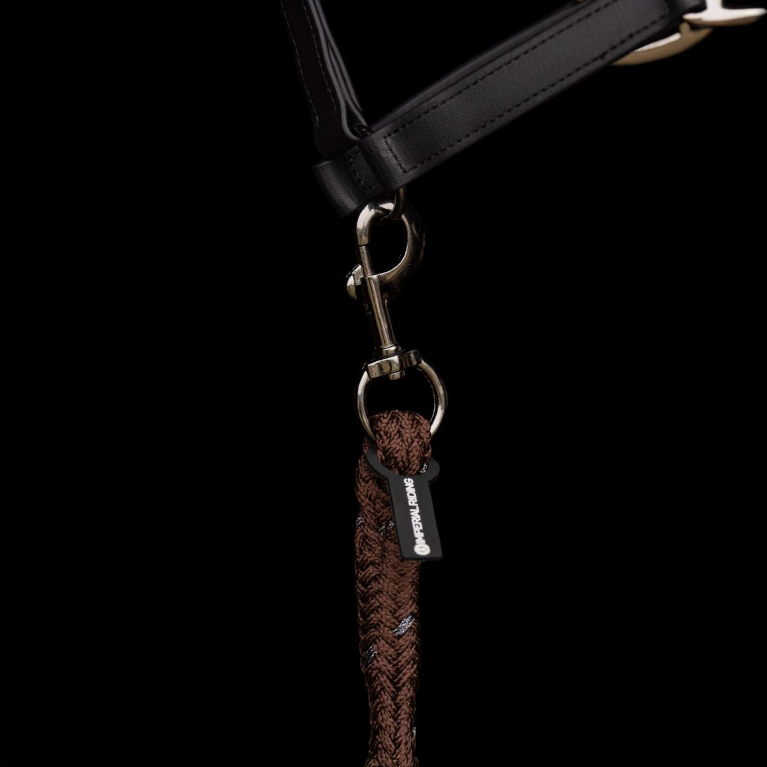 Imperial Riding Lead Rope IRHDeluxe with Carabiner bronze