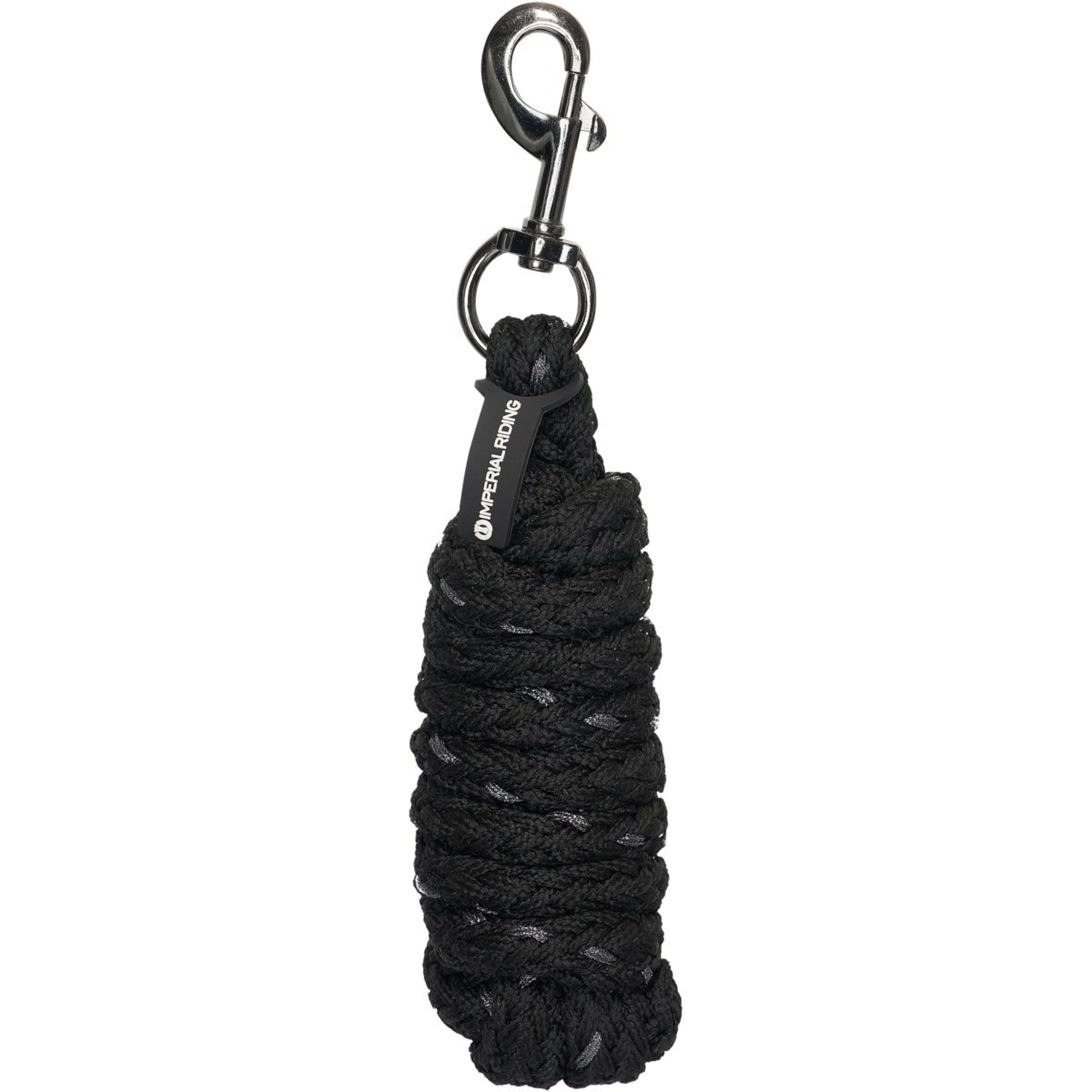 Imperial Riding Lead Rope IRHDeluxe with Carabiner Black