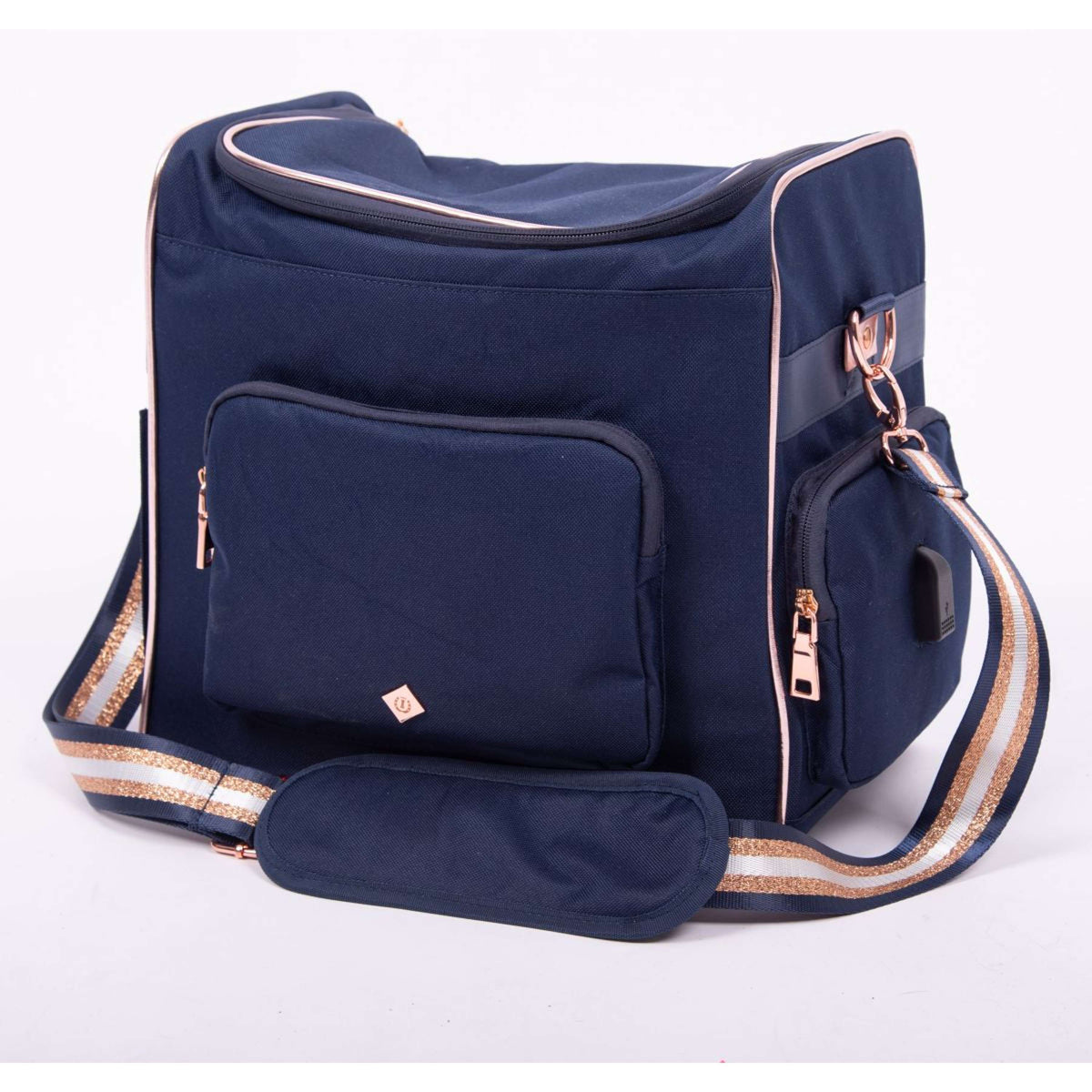 Imperial Riding Grooming Bag IRHShimmer & Shine Navy/Rosegold