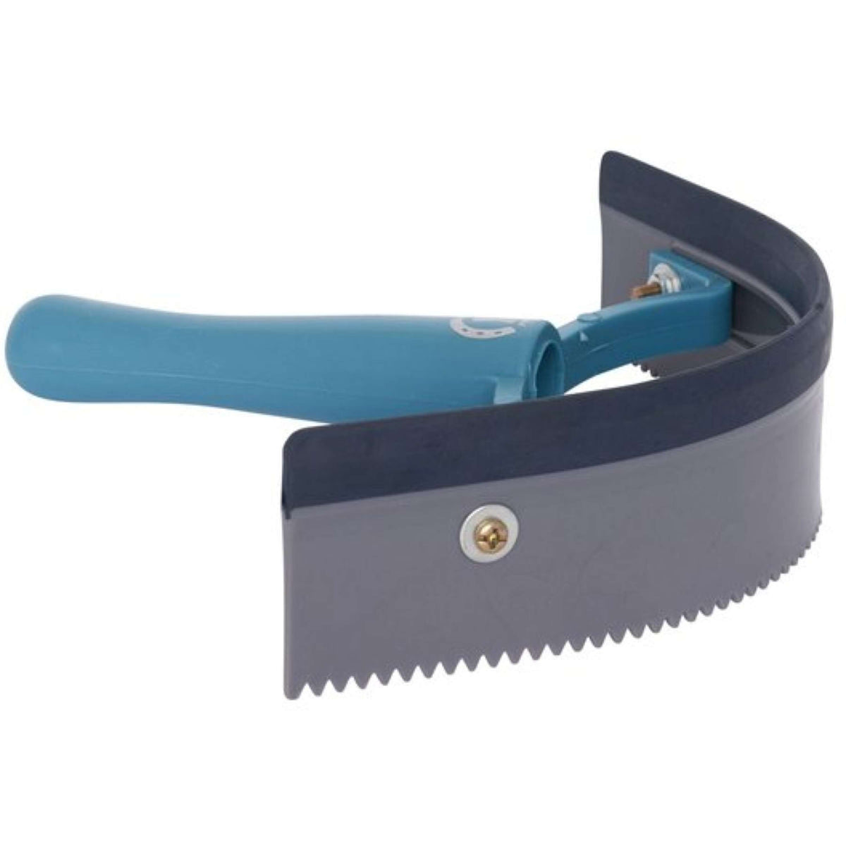 Imperial Riding Sweat Scraper Curved with Rubber Blue/Navy/Silver