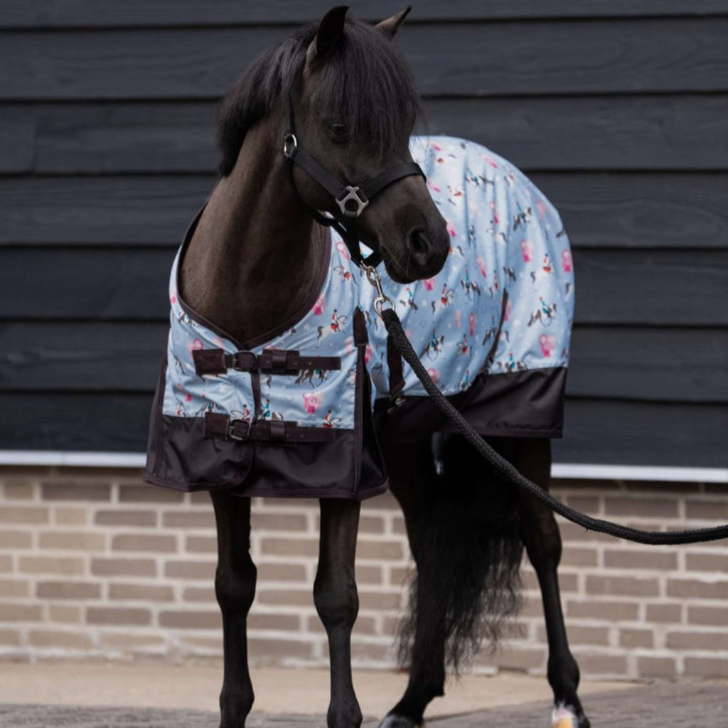 Imperial Riding Outdoor Rug IRHLittle Champion AOP 100g Light Blue