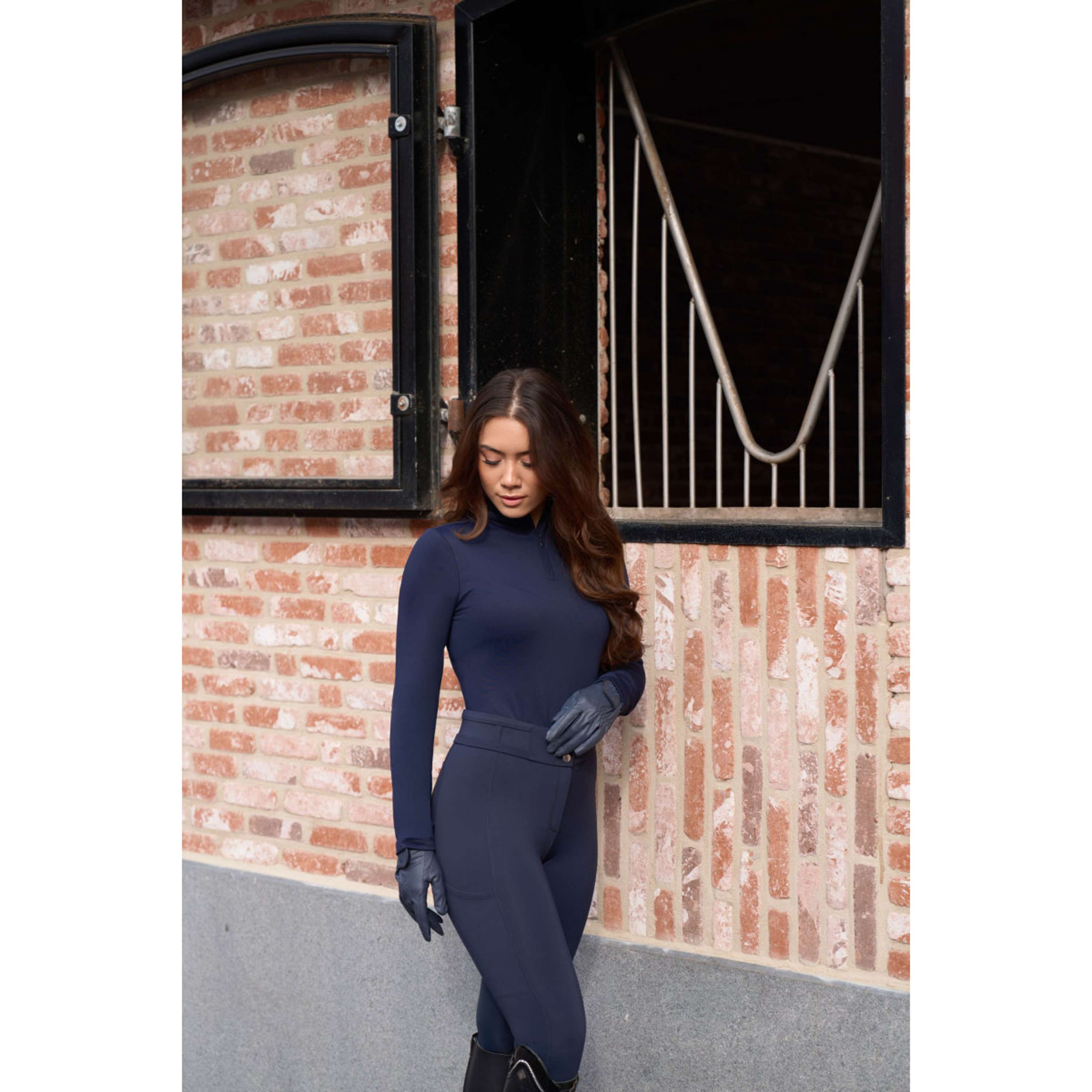Imperial Riding Breeches IRHGlamRide Full Grip Navy