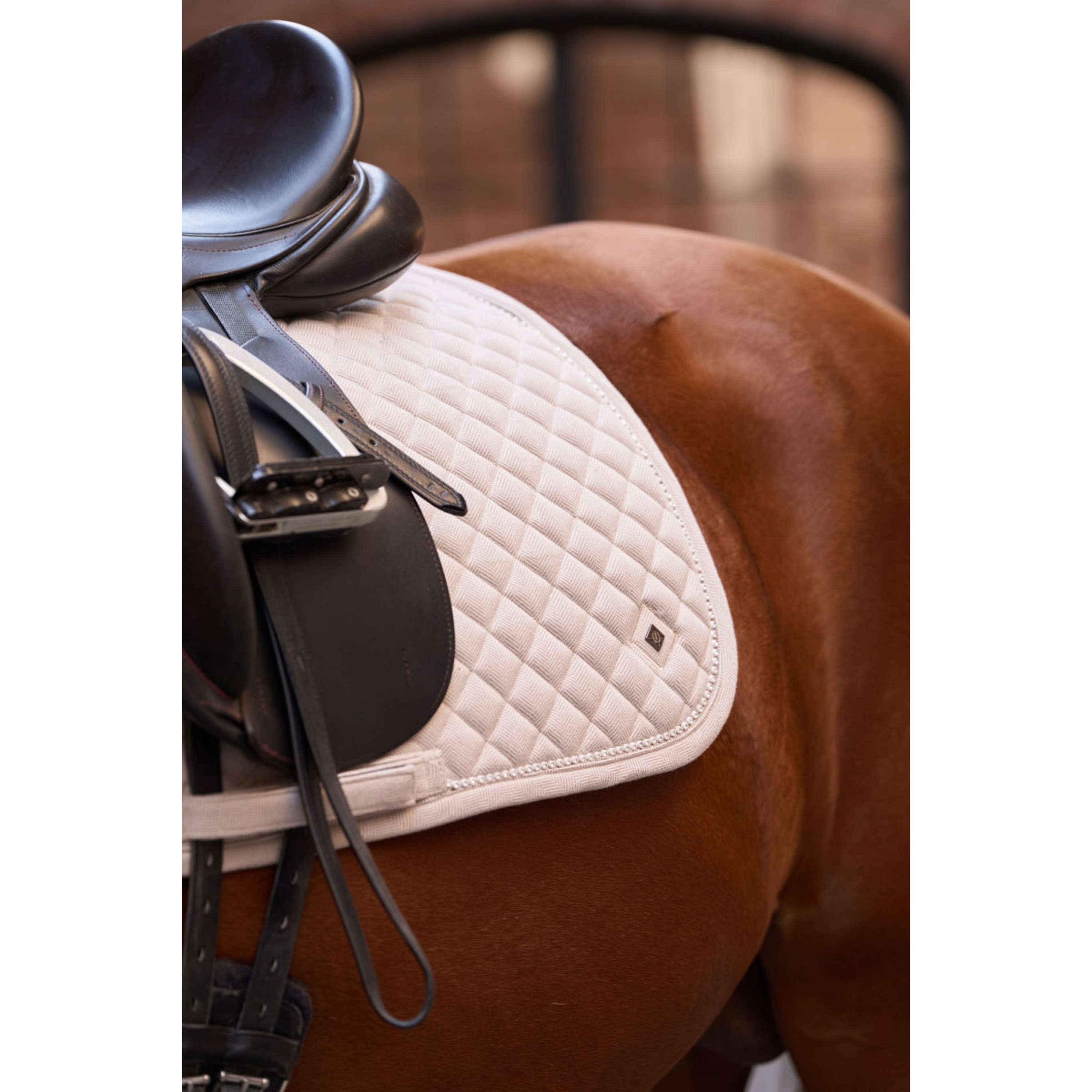 Imperial Riding Saddlepad IRHPenny herringbone Dressage Taupe