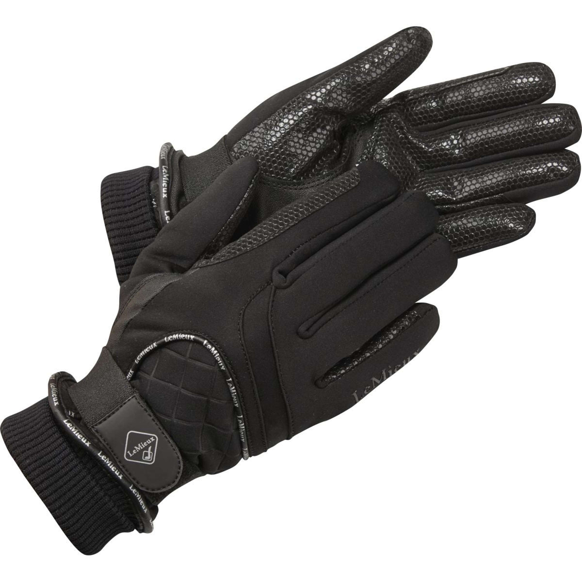 LeMieux Riding Gloves Waterproof Lite Black