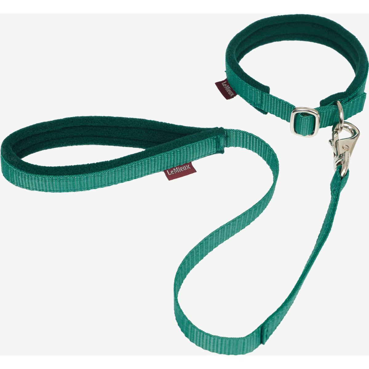 LeMieux Toy Dog Collar & Leash Evergreen