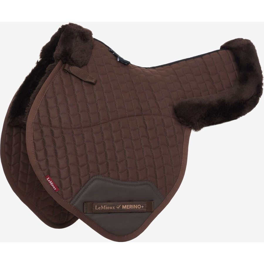 LeMieux Saddlepad Merino+ Half Lined Brown