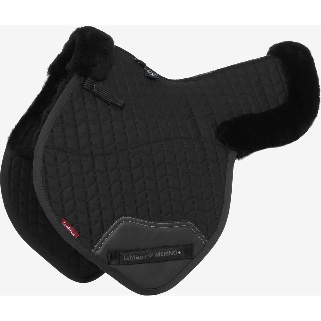 LeMieux Saddlepad Merino+ Half Lined CC Black