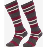 LeMieux Socks Sabrina Stripe Ember