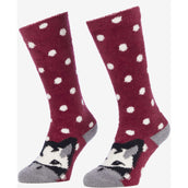 LeMieux Socks Fluffy Red