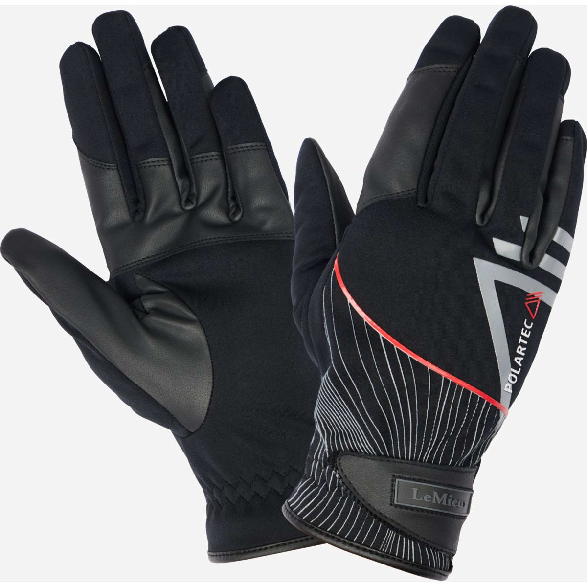 LeMieux Riding Gloves Polartec Pro Black