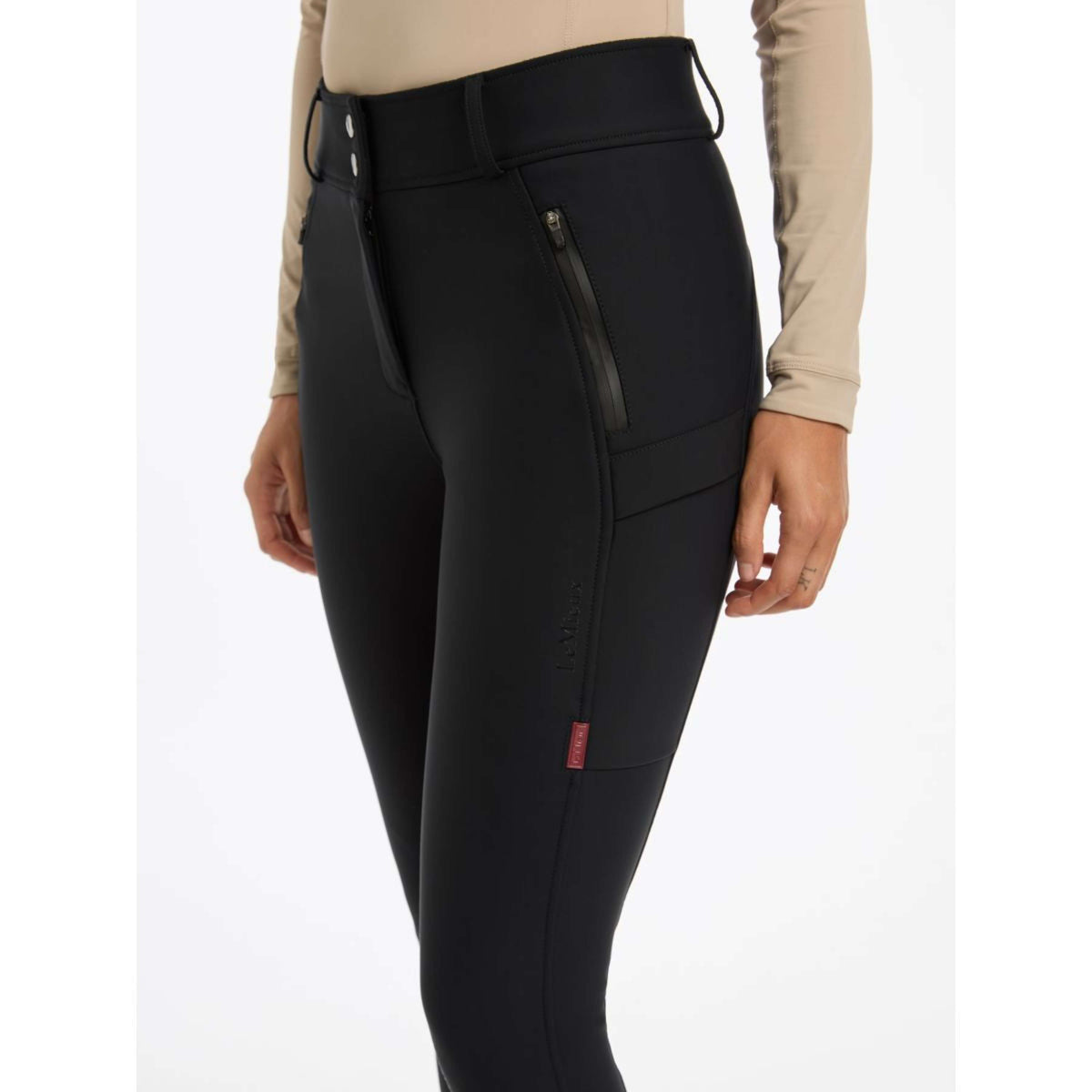 LeMieux Breeches Drytex Knee Grip Black