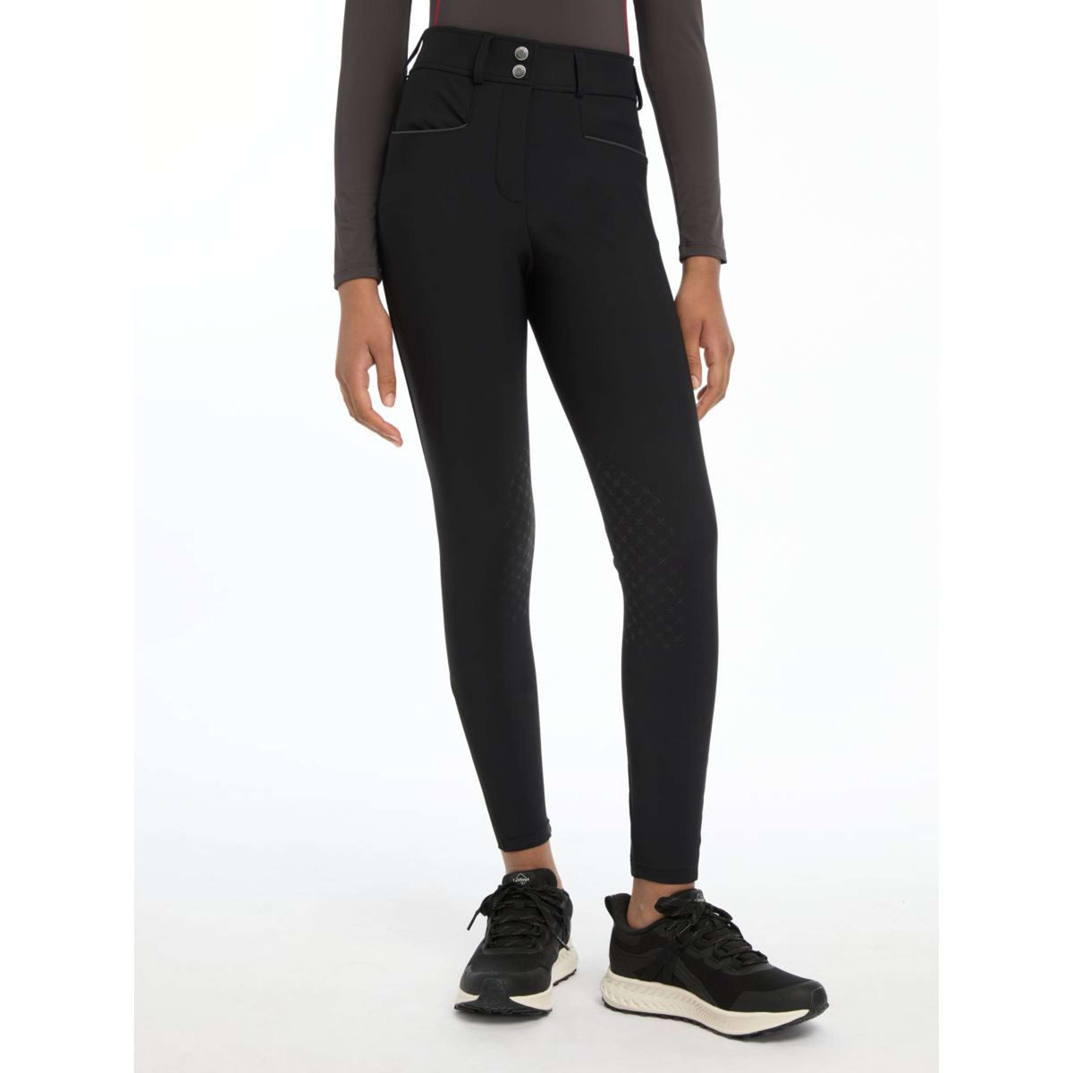 LeMieux Breeches Young Rider Izzy Knee Grip Black