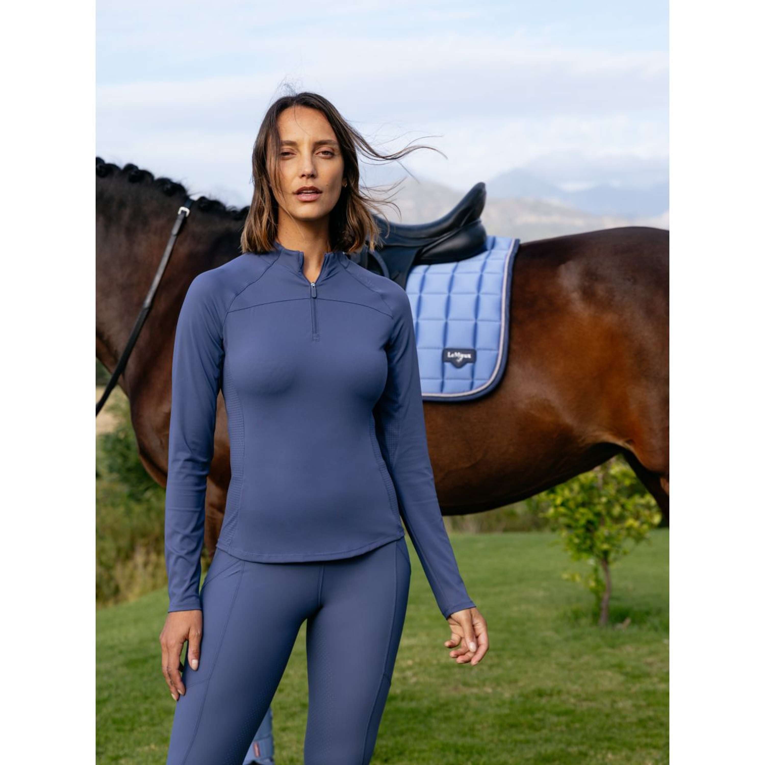 LeMieux Base Layer Airflow Long Sleeves Shadow
