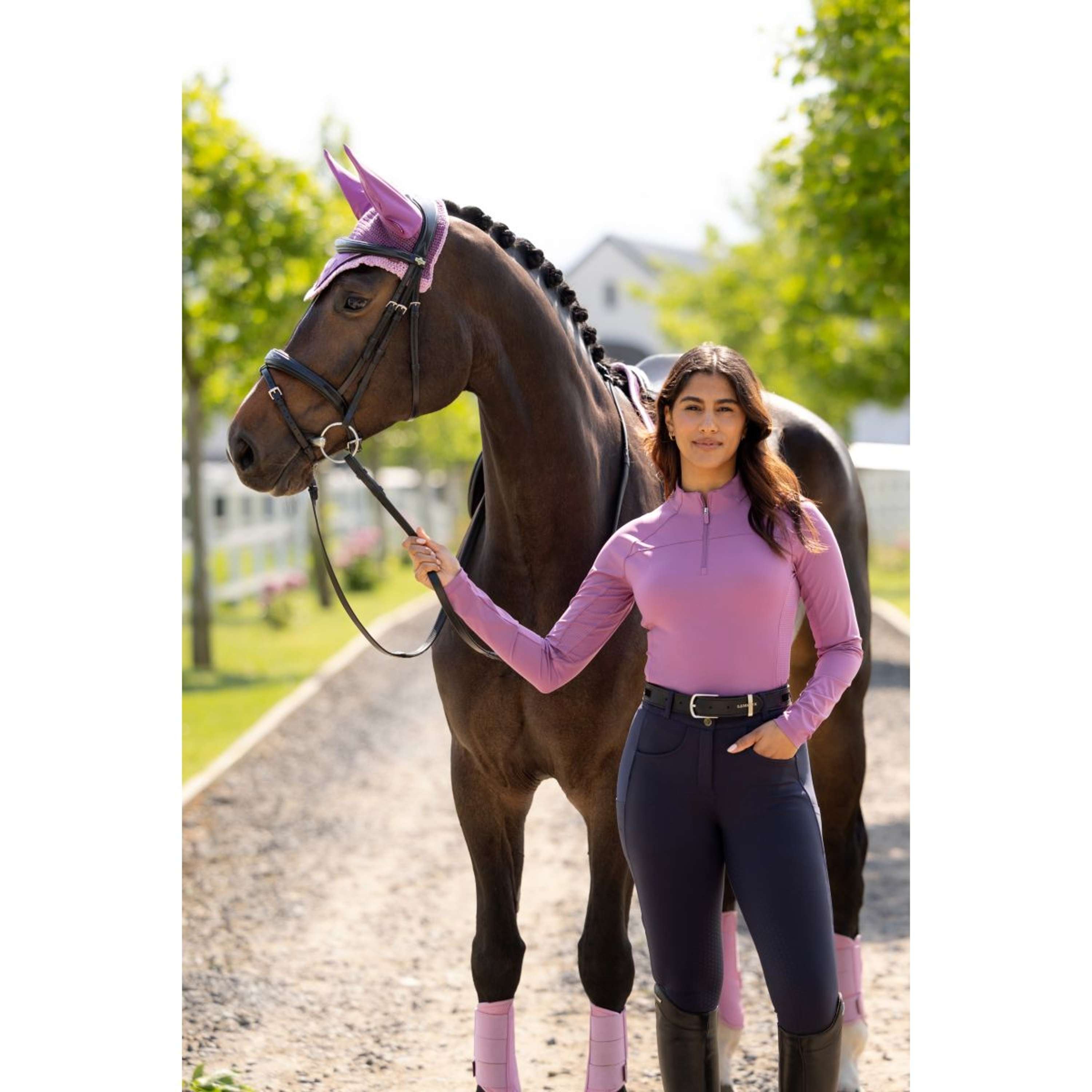 LeMieux Base Layer Airflow Long Sleeves Mallow