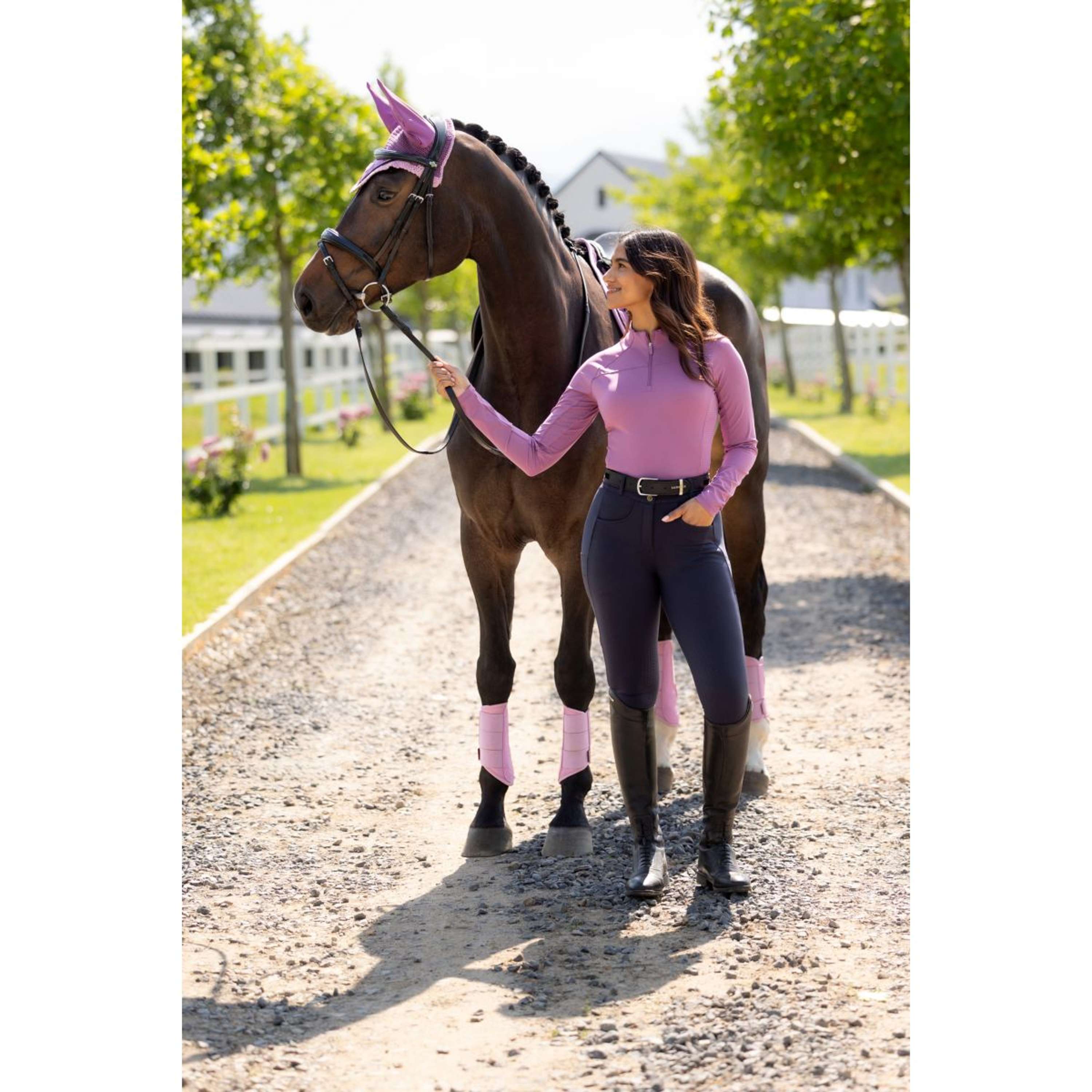 LeMieux Base Layer Airflow Long Sleeves Mallow