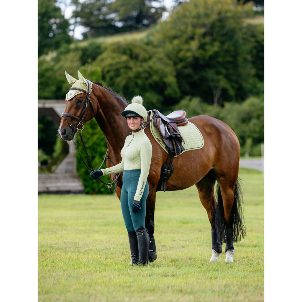 LeMieux Saddlepad Suede Close Contact Square Jumping Macaron
