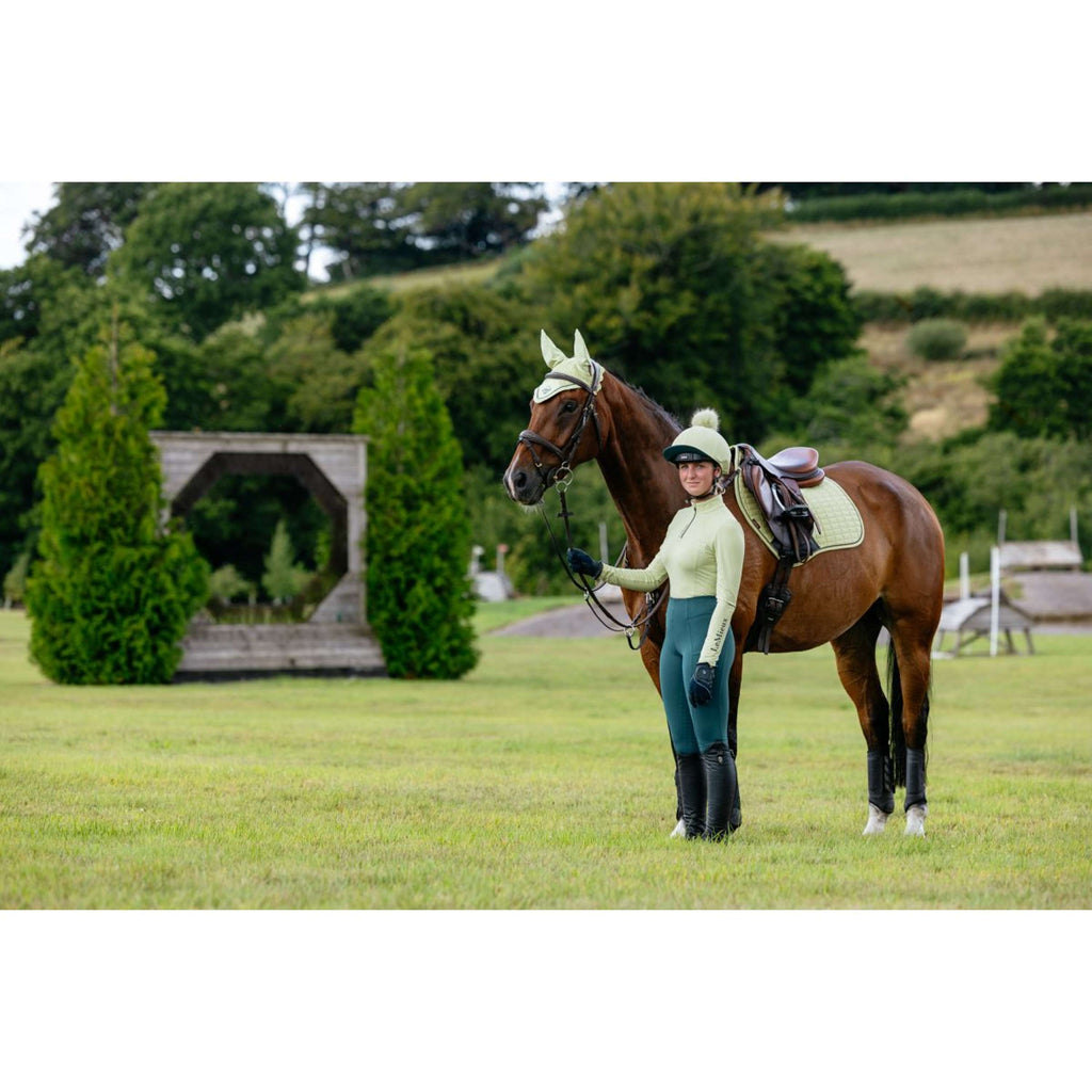 LeMieux Saddlepad Suede Close Contact Square Jumping Macaron