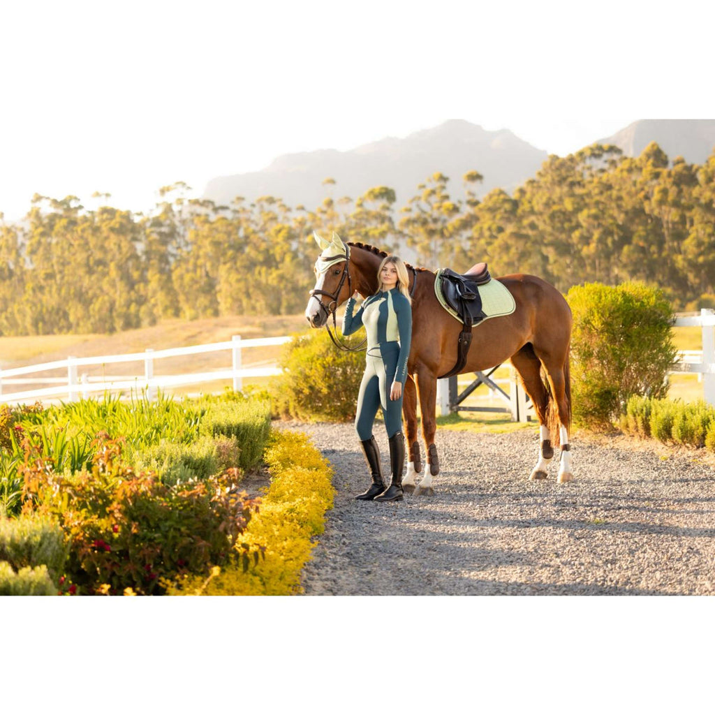 LeMieux Saddlepad Suede Close Contact Square Jumping Macaron