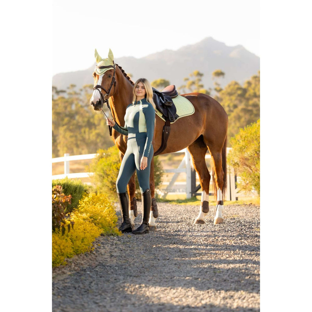 LeMieux Saddlepad Suede Close Contact Square Jumping Macaron