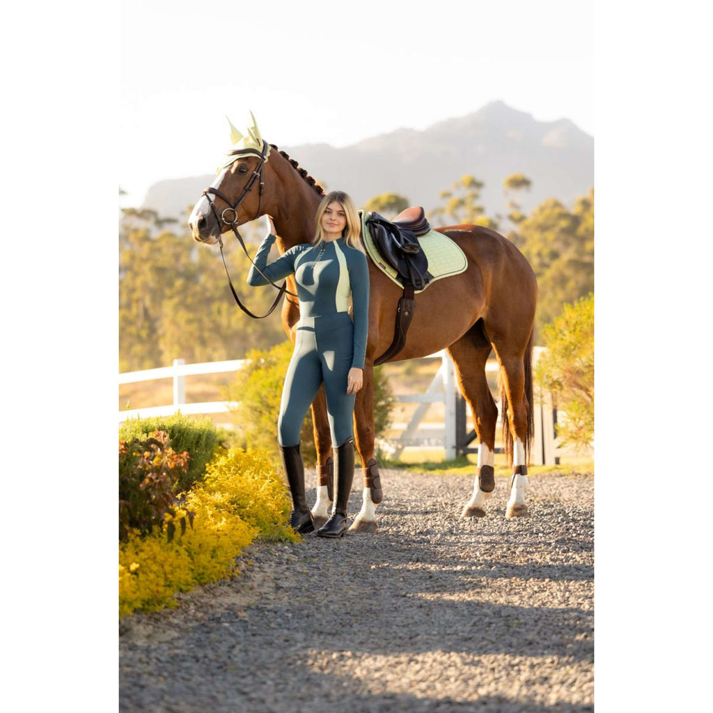 LeMieux Saddlepad Suede Close Contact Square Jumping Macaron