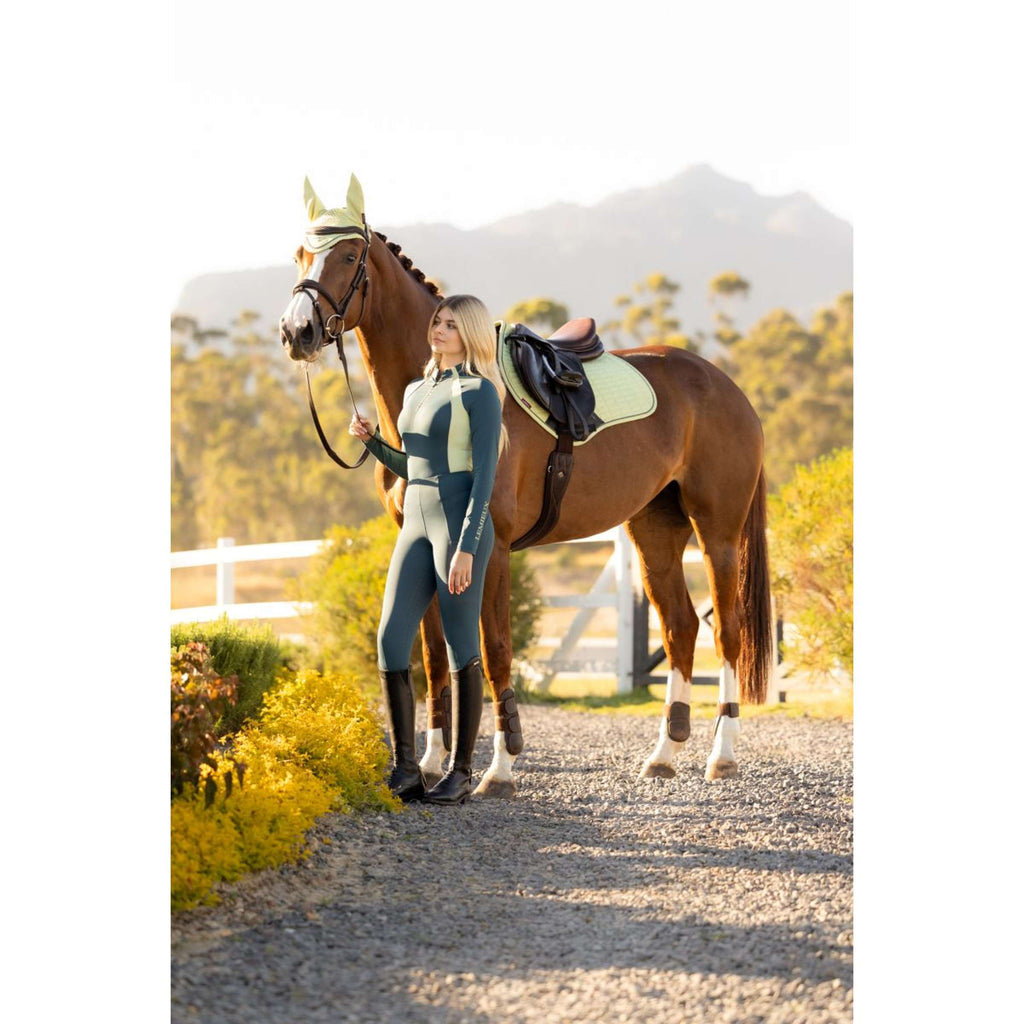 LeMieux Saddlepad Suede Close Contact Square Jumping Macaron