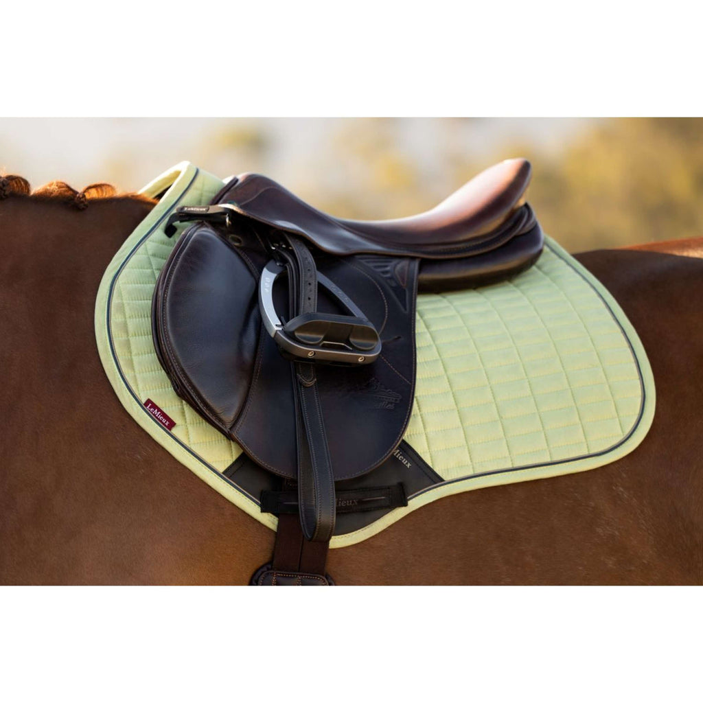 LeMieux Saddlepad Suede Close Contact Square Jumping Macaron