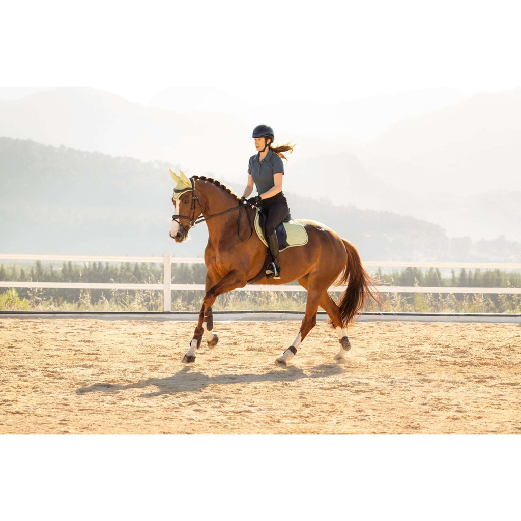 LeMieux Saddlepad Suede Close Contact Square Jumping Macaron