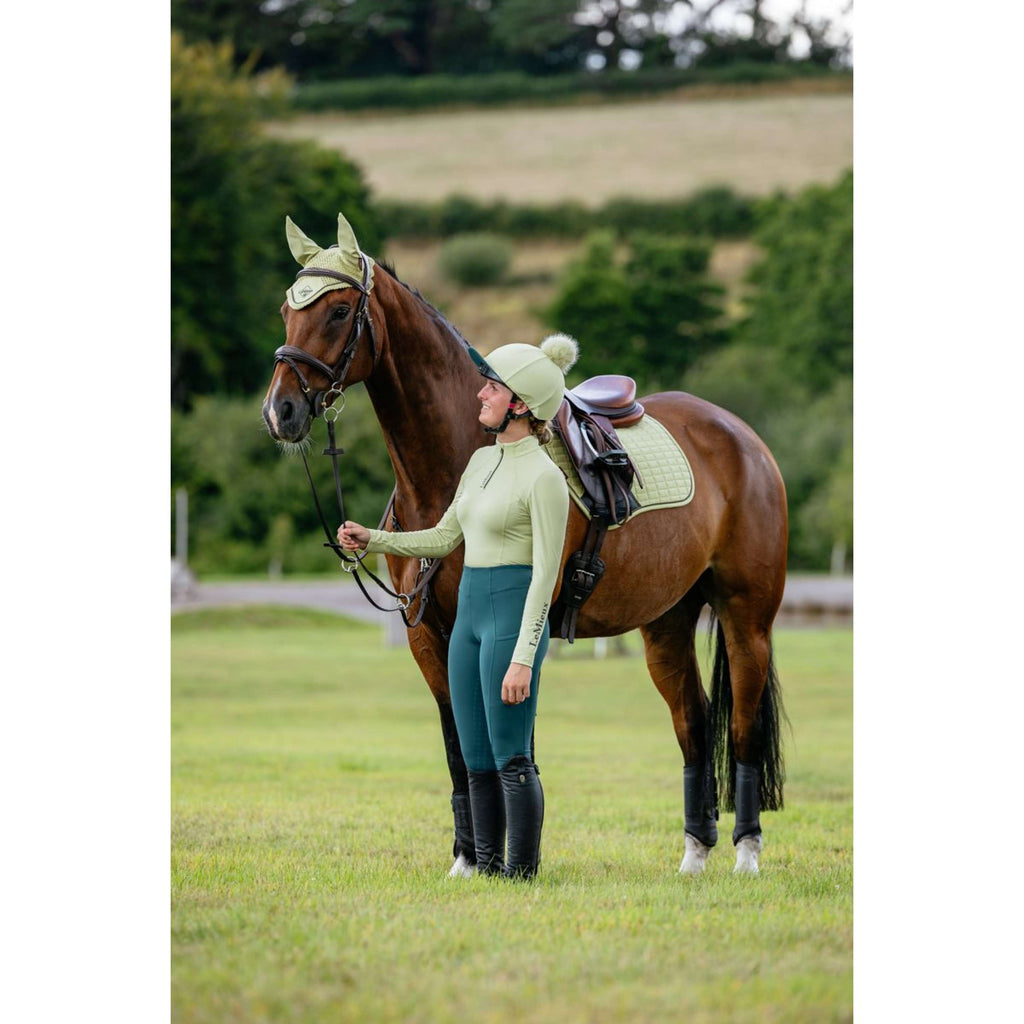 LeMieux Saddlepad Suede Close Contact Square Jumping Macaron