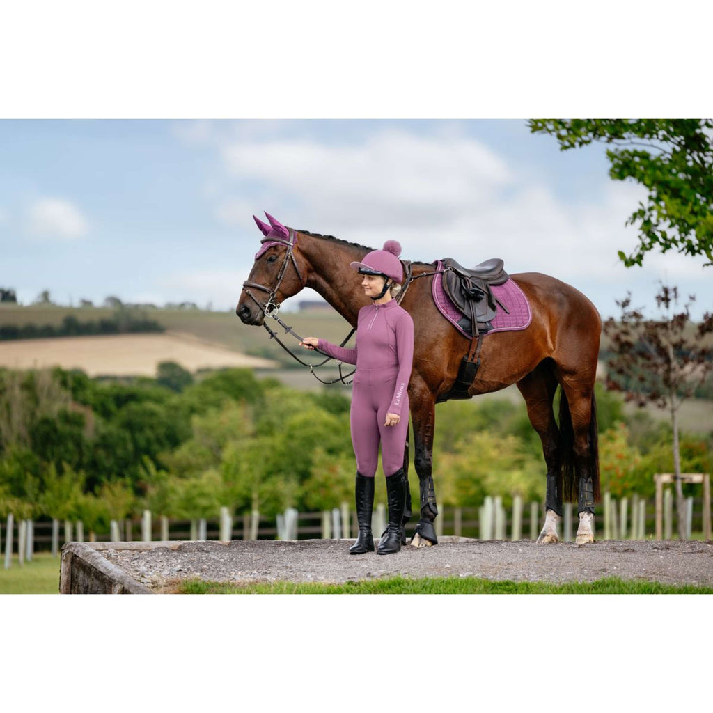 LeMieux Saddlepad Suede Close Contact Square Jumping Mallow