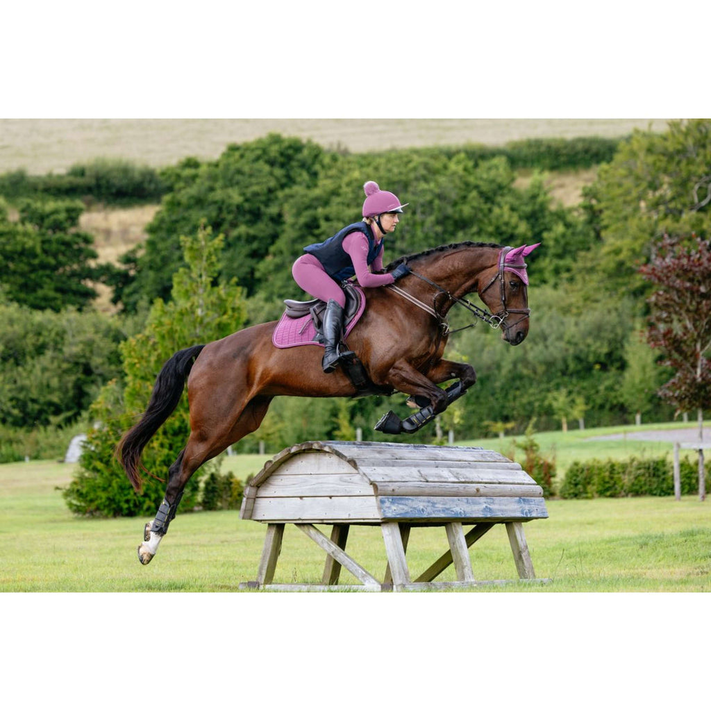 LeMieux Saddlepad Suede Close Contact Square Jumping Mallow