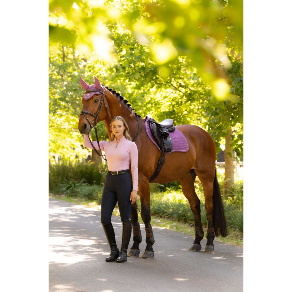 LeMieux Saddlepad Suede Close Contact Square Jumping Mallow