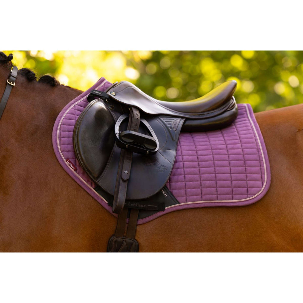 LeMieux Saddlepad Suede Close Contact Square Jumping Mallow