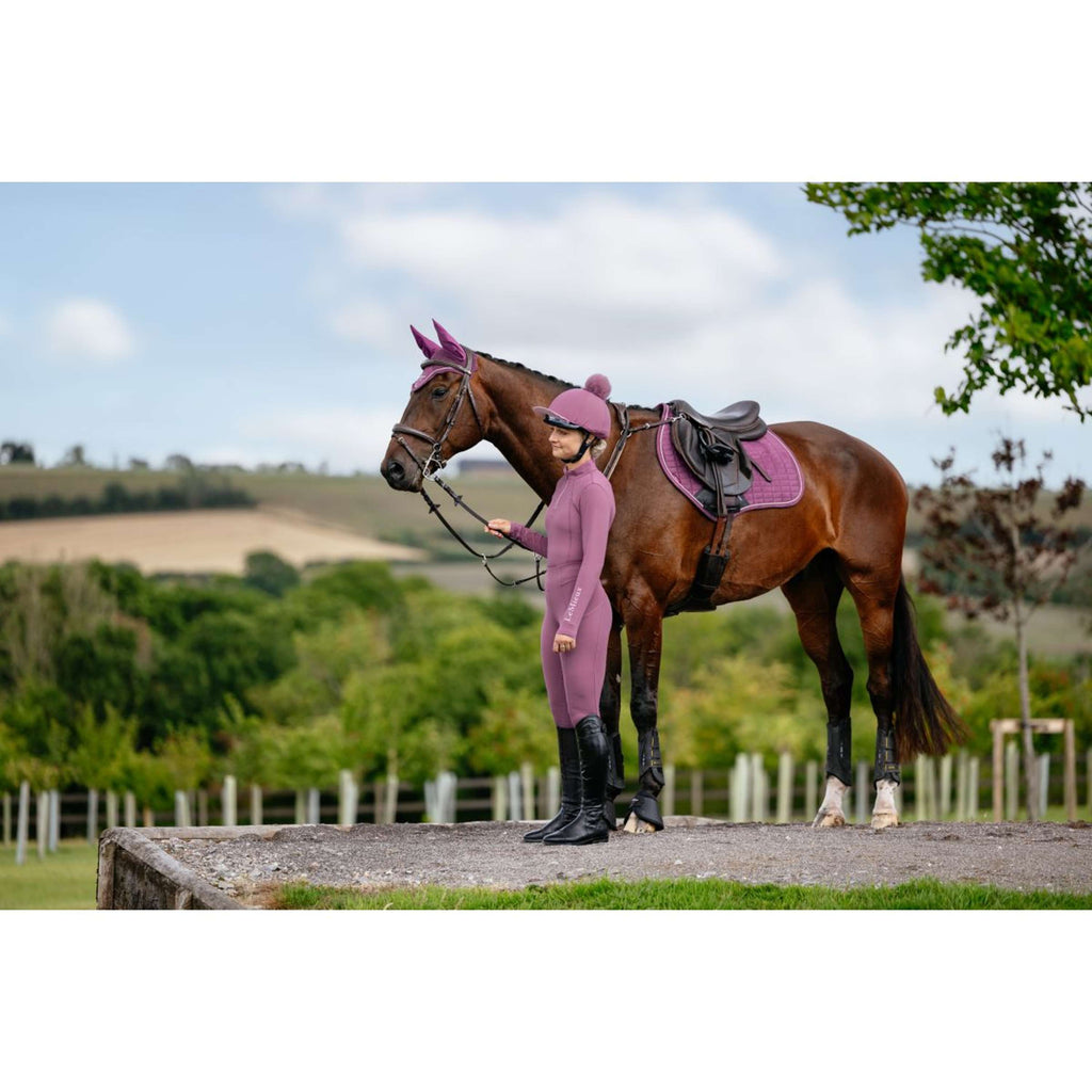 LeMieux Saddlepad Suede Close Contact Square Jumping Mallow