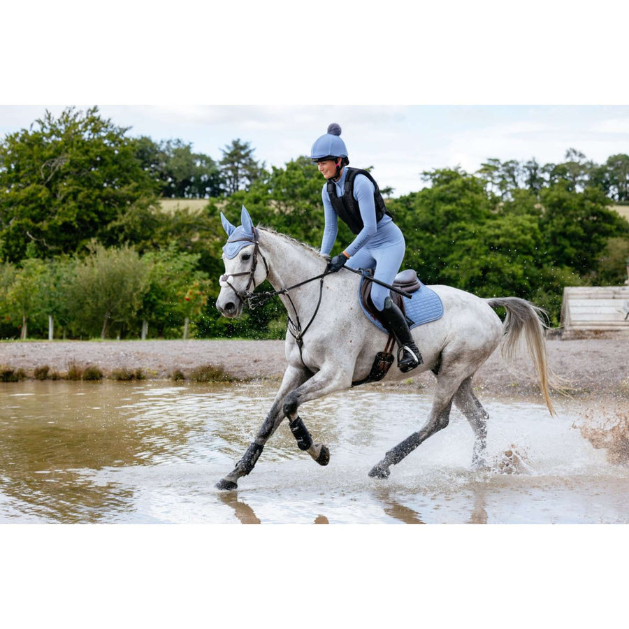 LeMieux Saddlepad Suede Close Contact Square Jumping Powder Blue