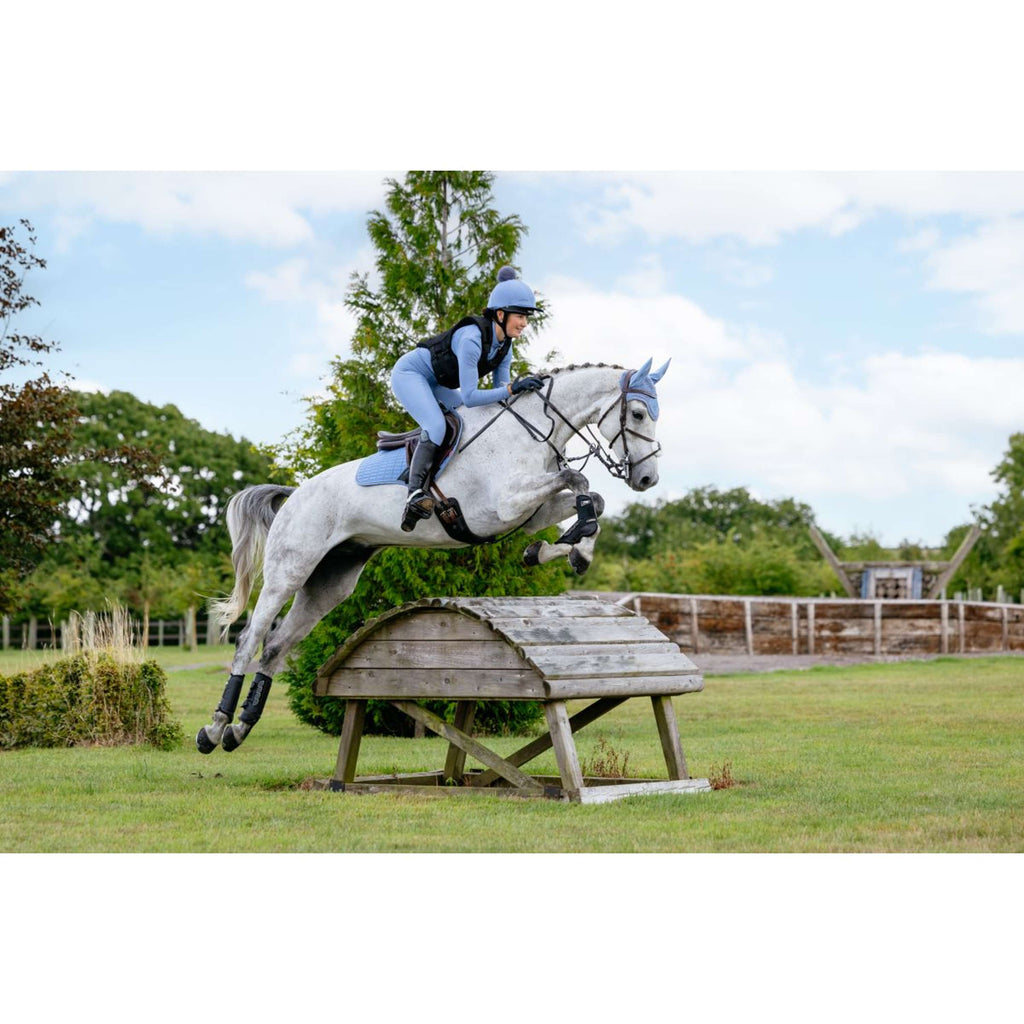 LeMieux Saddlepad Suede Close Contact Square Jumping Powder Blue
